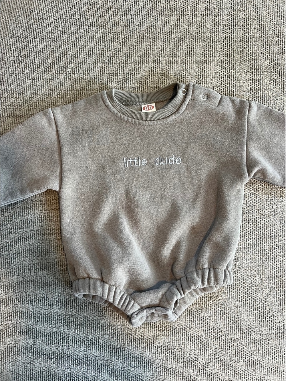 Boutique Brand Little Dude Bubble Romper